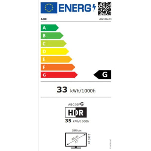 Ecran PC Gamer AOC AGON PRO 32'' OLED 4K 165 Hz