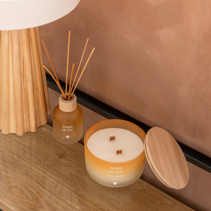 Bougie parfumée Sana 420g pot verre Terre de Feu