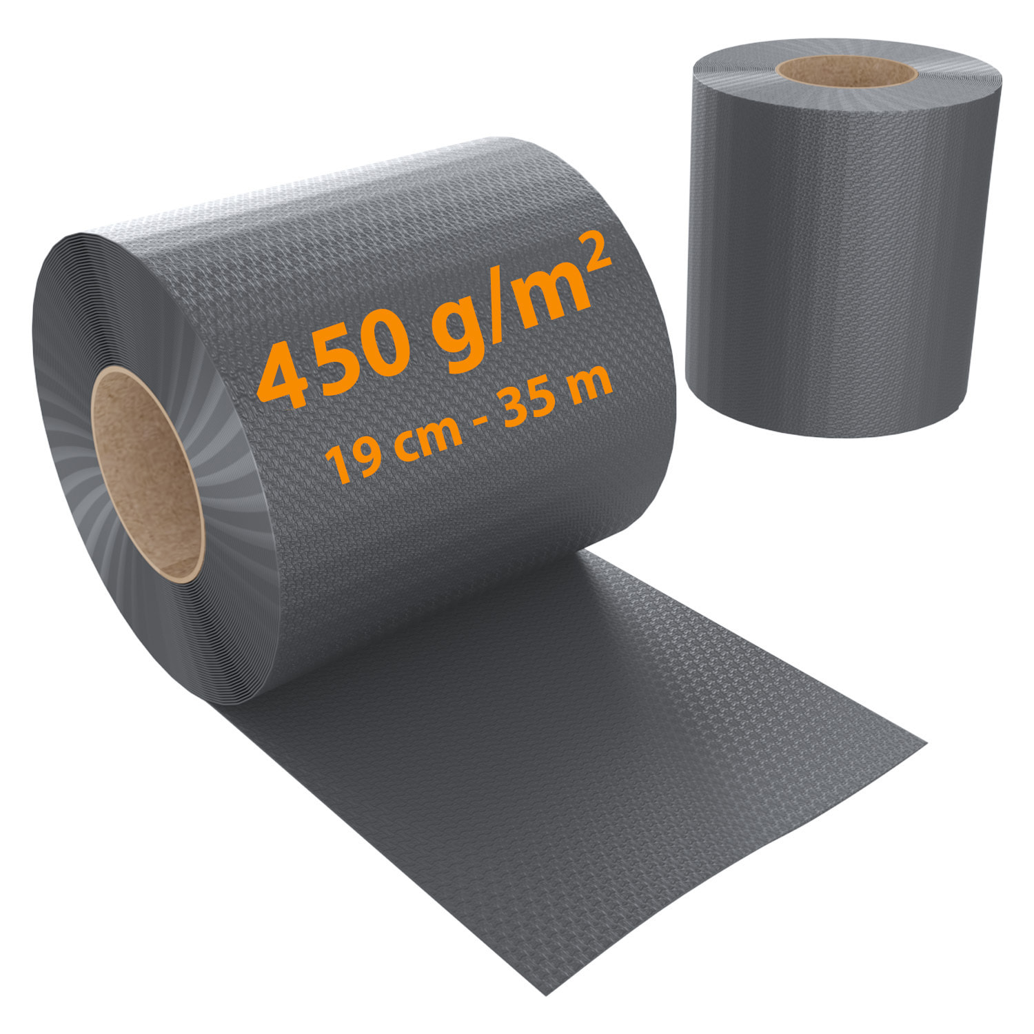 Schermo Privacy In PVC Per Recizioni A Doppia Sbarra Doppio Picchetto Rete Frangivista 450 g/m² 35 m x 19 cm Con Clip Fissaggio Grigio Scuro