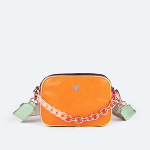 BOLSO SPLASH CROSSBODY CAMERA CARROT