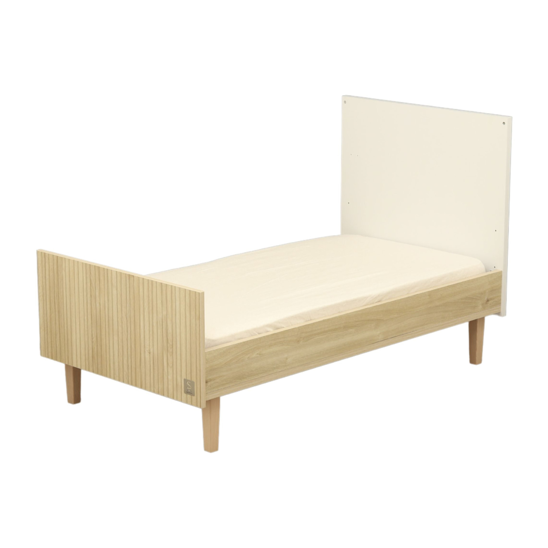 Lit évolutif 140x70 - Little Big bed sur pieds bois