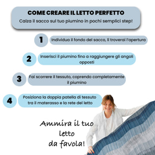 PARURE COPRIPIUMINO INFINITY - 100% Microfibra