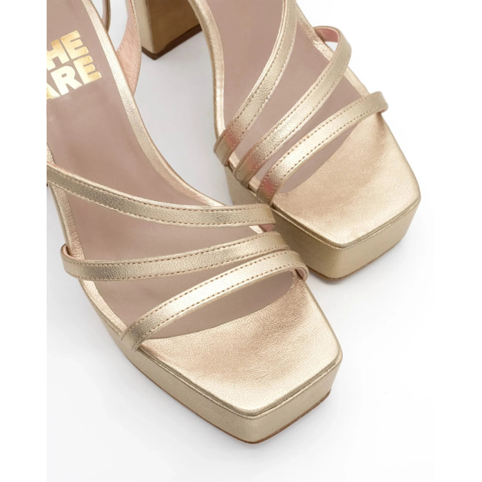 Sandalias de mujer con tacón y plataforma