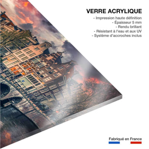 Tableau deco Amsterdam Canaux et ponts Tableau plexiglas