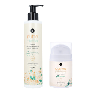 PLANETA HUERTO | Pack Cosmética Hidratante Facial y Corporal | Cuidado Natural para una Piel Suave y Nutritiva