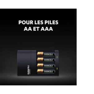 Chargeur de piles DURACELL AA/AAA x2 + Chargeur CEF14