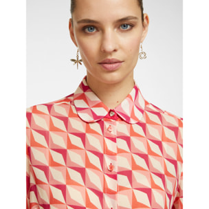 Elena Mirò - Camisa estampada - Rojo
