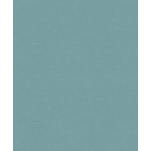 Papier peint uni à l'aspect 'Tissé' - Bleu