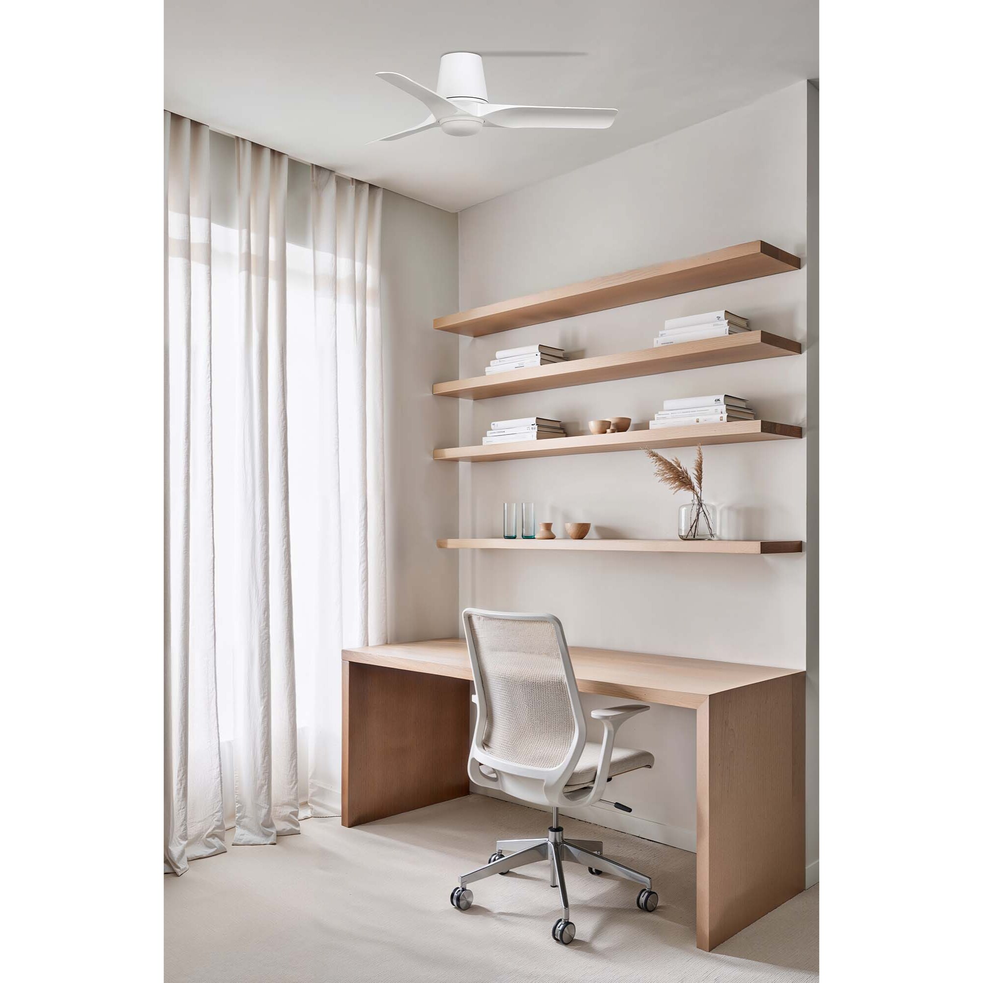 HEY TUB LED S Ventilateur de plafond blanc