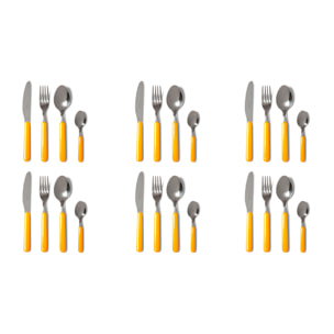 Service 24 couverts Excelsa – Fashion, Acier Jaune