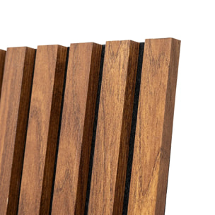 Panneau décoratif mural Colva bois foncé 120x60cm