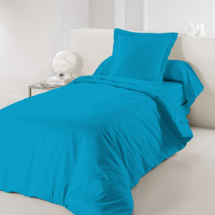 Housse de couette Turquoise / 100% Coton / 57 Fils/cm²