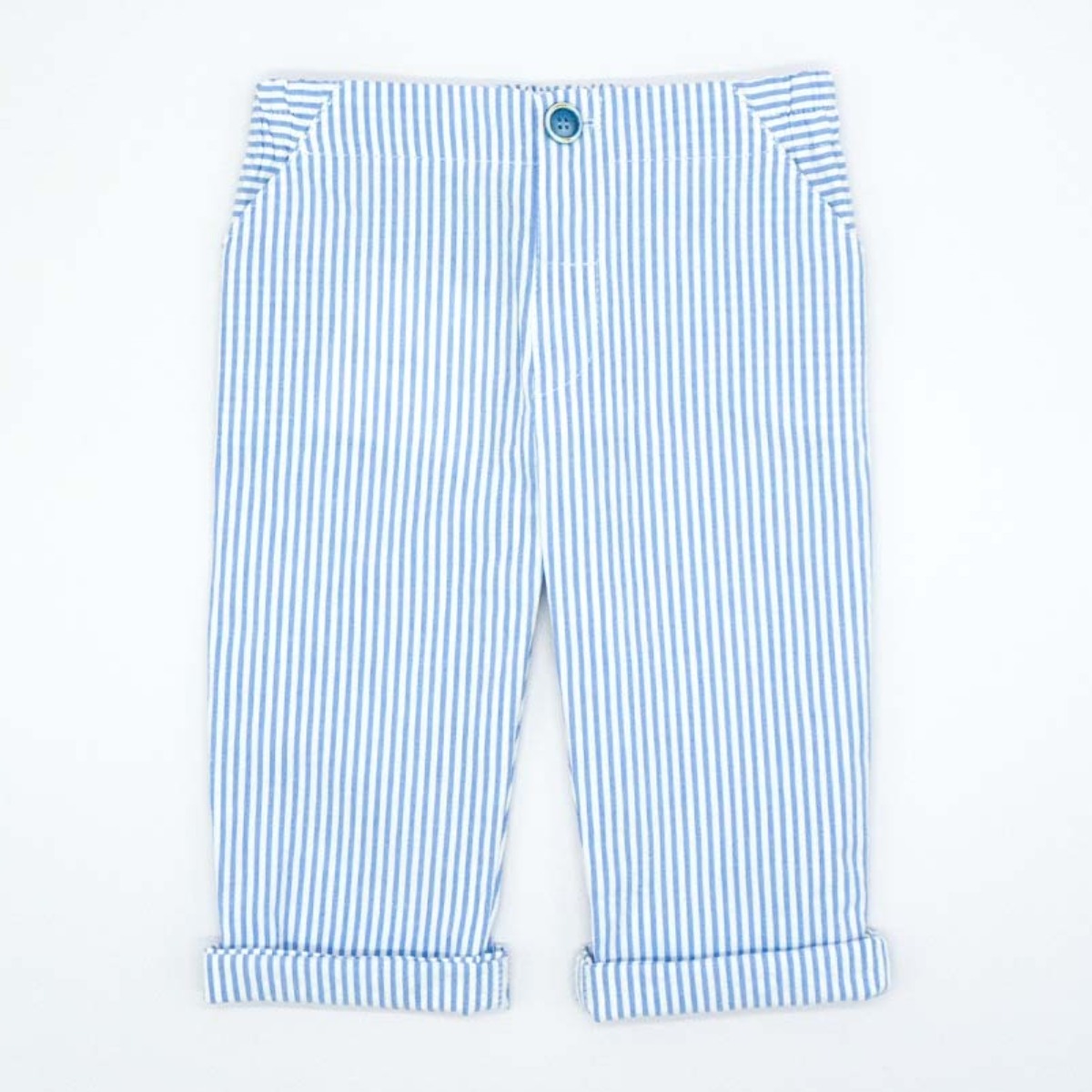 PANTALON LARGO RAYAS AZUL Y BLANCA