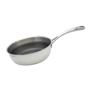 Poêle sauteuse 20 cm en inox 18/10 Elo Relief Evolution