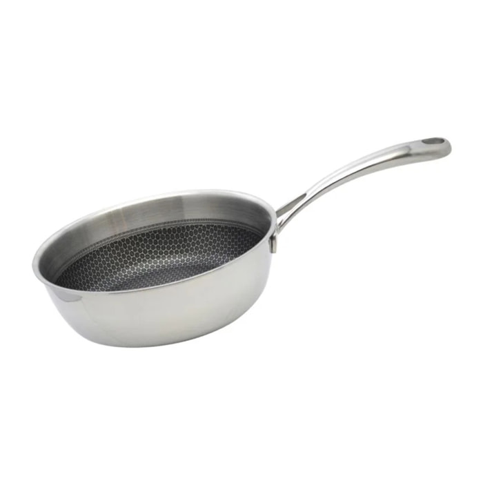 Poêle sauteuse 20 cm en inox 18/10 Elo Relief Evolution