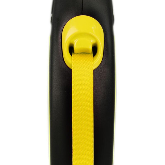 Laisse New Neon XS Tape 3 m black/ neon yellow Flexi CL01T3-251-S-NEOGE
