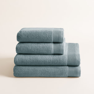 Lot de 4 serviettes Harmony Artic - Zero Twist - 600 grammes