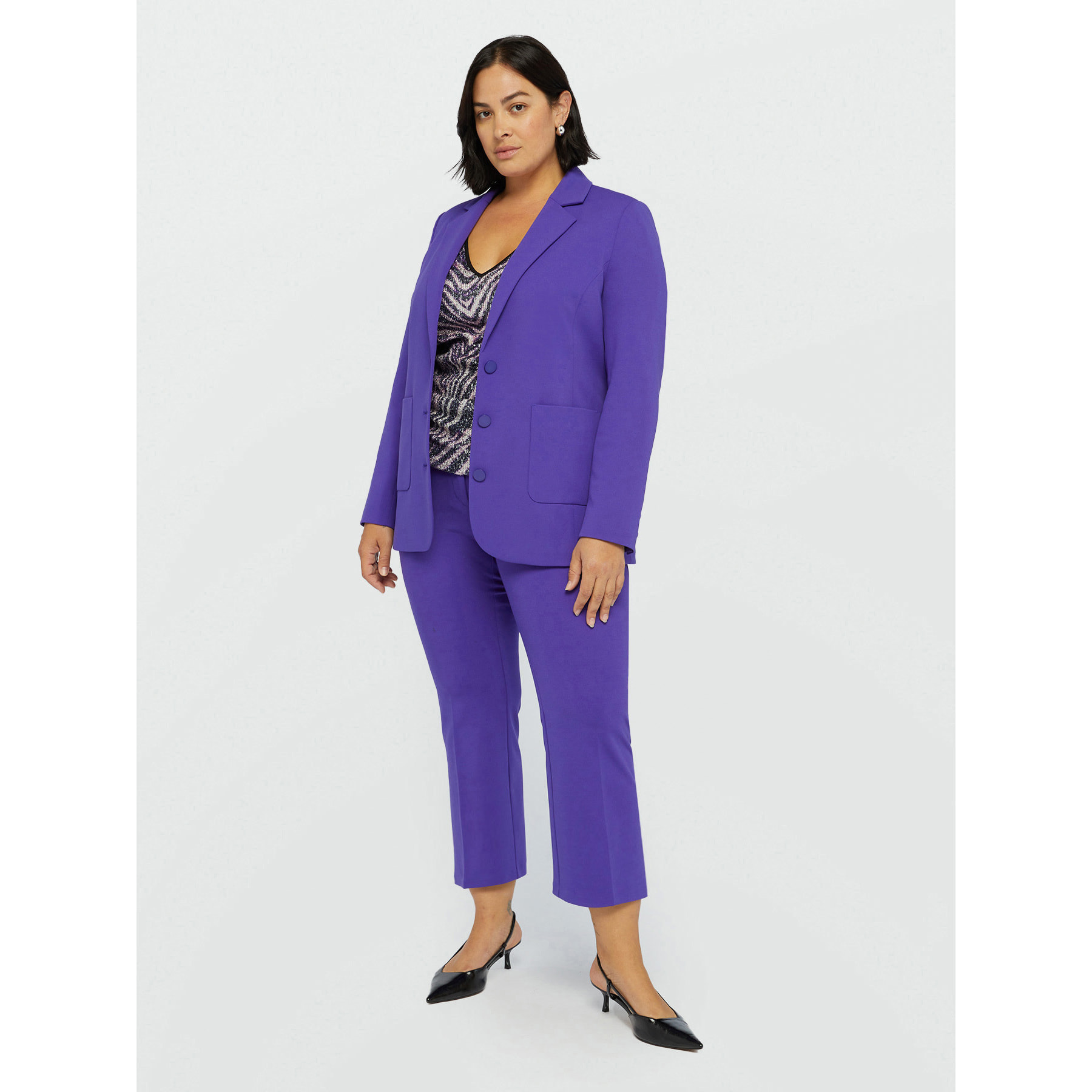 Fiorella Rubino - Pantalones kick flare - Violeta