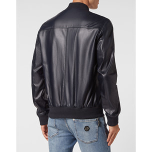 PHILIPP PLEIN Bomber de cuero
