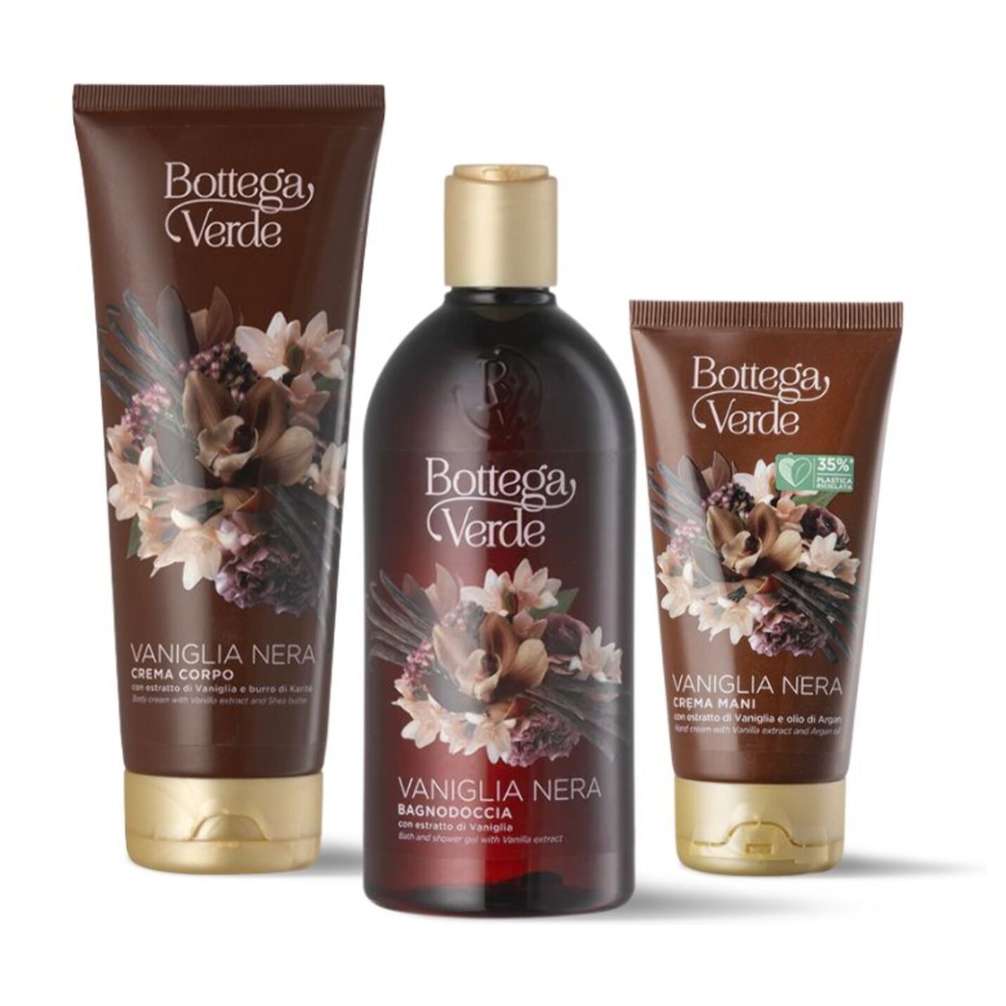 Confezione Vaniglia Nera - Bagnodoccia + Crema mani + Crema corpo