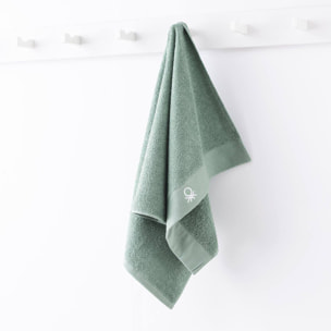 Toalla de baño 90x150cm 100% algodón 450gsm en color verde - suave, absorbente y secado rápido
