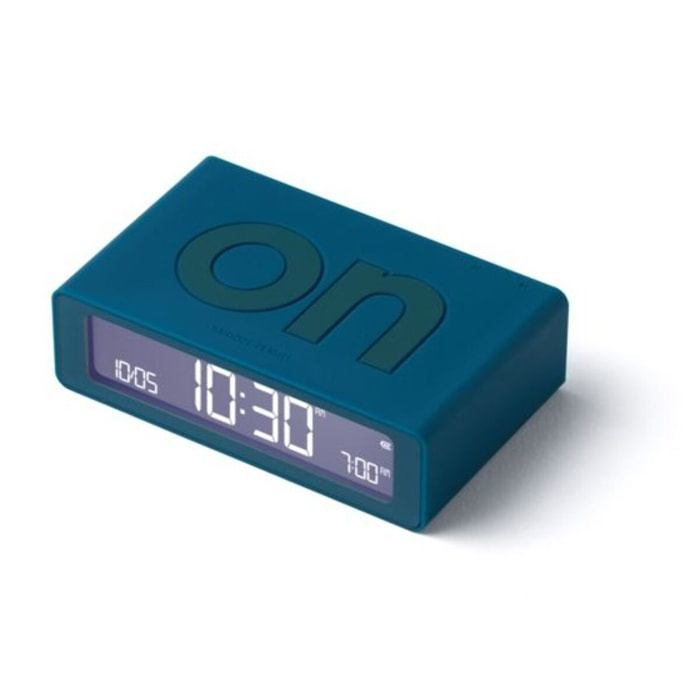 Réveil LEXON Flip Mini de Voyage Rechargeable Bleu