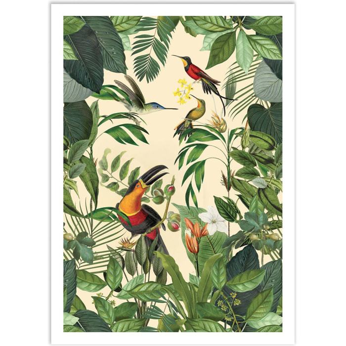 Affiche - Tropical Jungle Toucan Vertical Version - Andrea Haase
