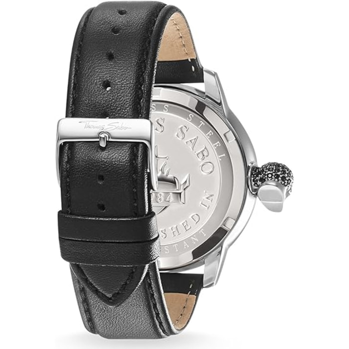 Reloj Thomas Sabo WA0297-218-203-46MM Hombre Analogico Cuarzo con Correa de Cuero