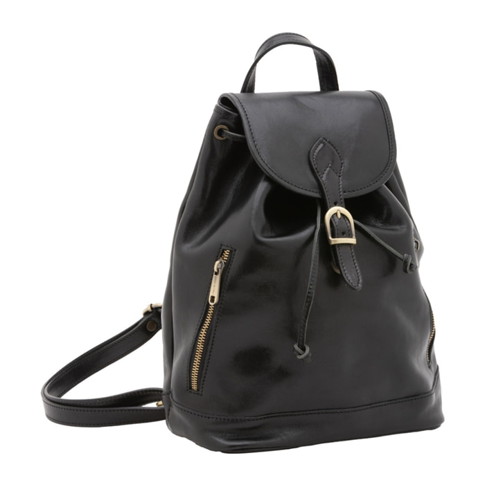 Borsa a spalla da donna - Modello False - 100% pelle artigianale - 25.0 x 32.0 x 14.0 cm