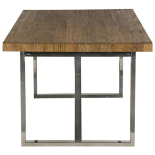 Table de repas chêne/acier 200 cm RIVERSIDE