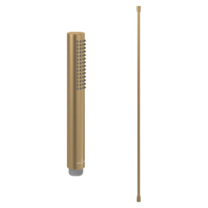 Pommeau de douche VILLEROY & BOCH Verve Showers Stick + Flexible de douche Universal Showers 160 cm Or brossé