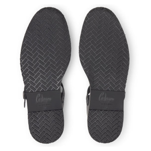 Alpargata Fer estilo menorquina plana en napa con hebilla