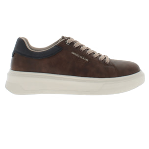 Armata di Mare Scarpe Uomo Court Maxi Sneakers Casual con Soletta Rimovibile in Memory Foam AMU W24M609 Cognac