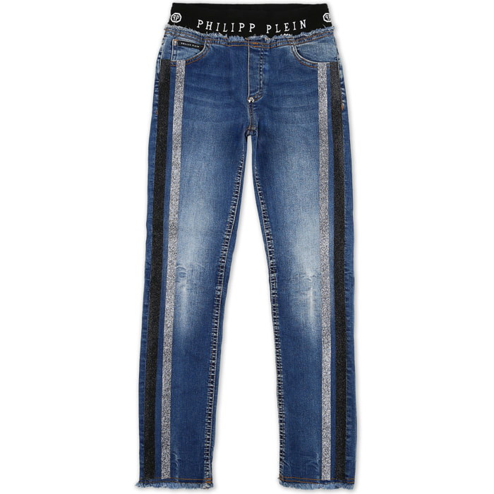 PHILIPP PLEIN Denim Trousers String