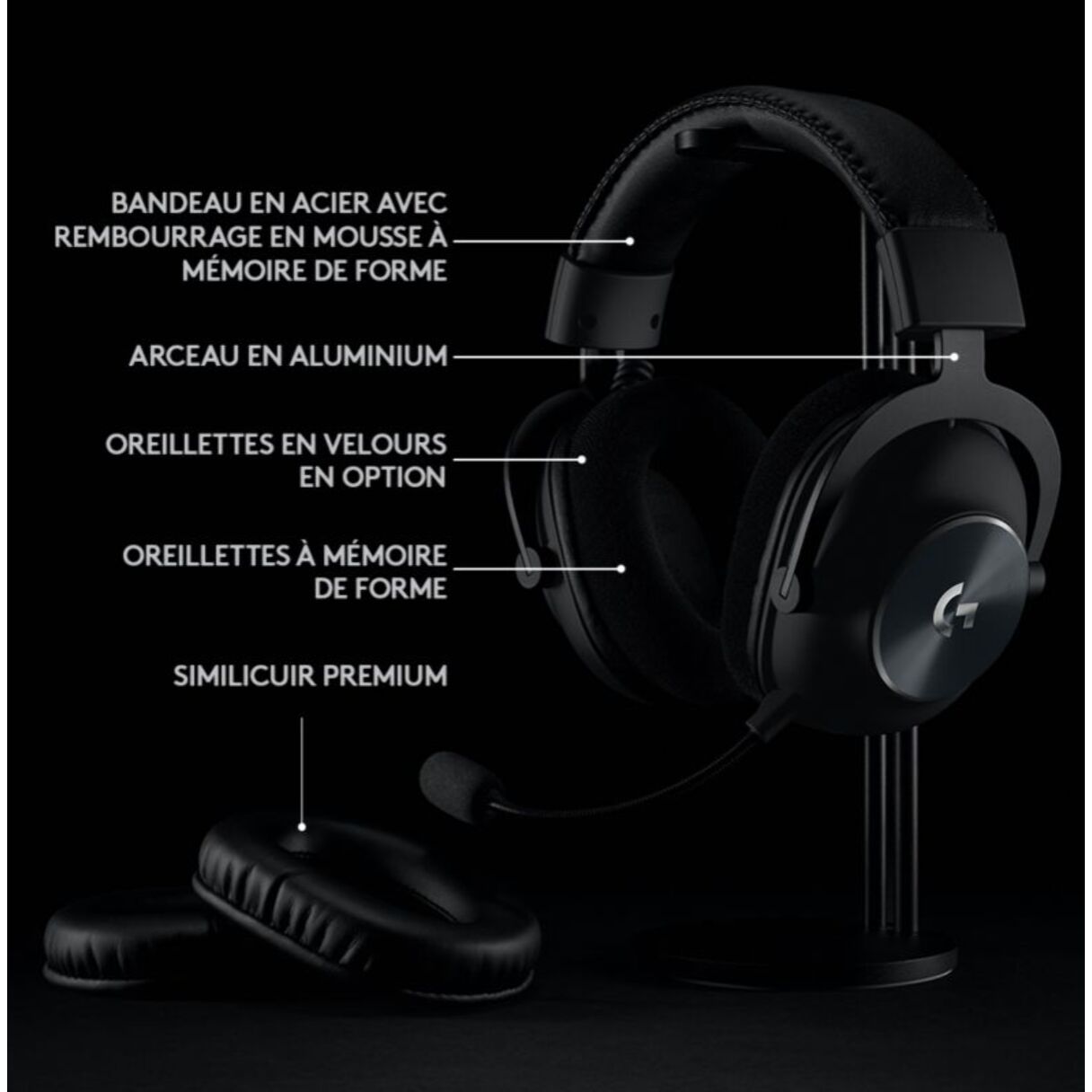 Casque gamer LOGITECH G PRO X WIRELESS Lighspeed