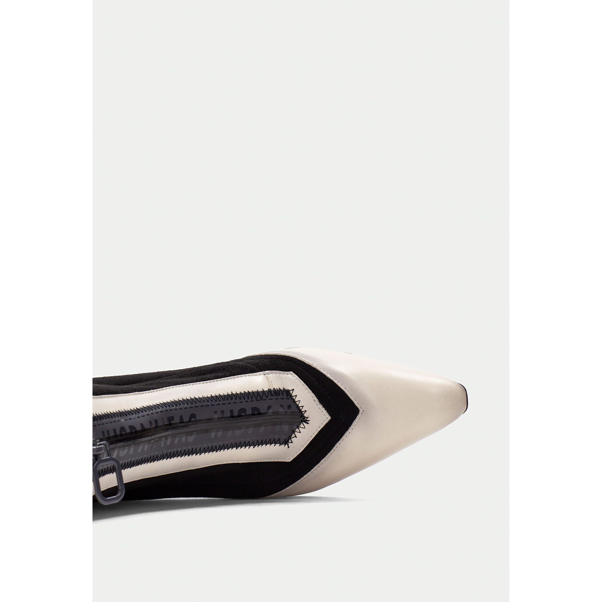 Botin Atlanta Negro blanco 7 cm