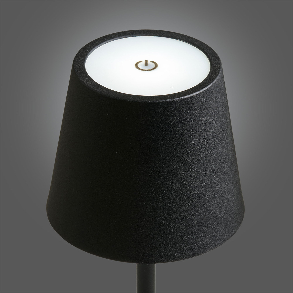 Lampada da tavolo ricaricabile Bradford in metallo nero