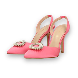 Décolleté sling back Donna Tata Italia Rosso