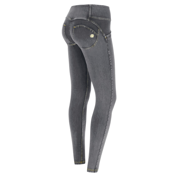 Jeggings push up WR.UP® skinny vita media in cotone organico