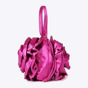 Borsa floreale satin