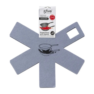 Lot de 2 protections anti-rayures en feutrine