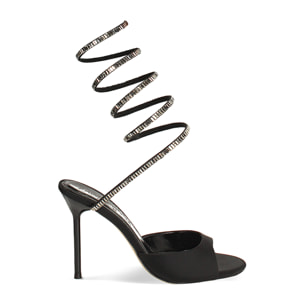 Sandali neri con tacco 9,9 cm