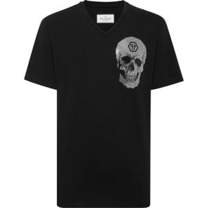 PHILIPP PLEIN T-Shirt V-Neck Ss SKULL