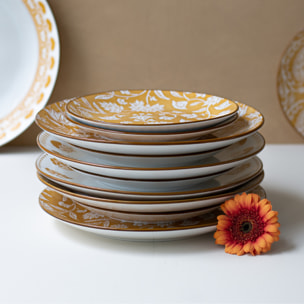 Lot de 6 assiettes à dessert, AMBRE