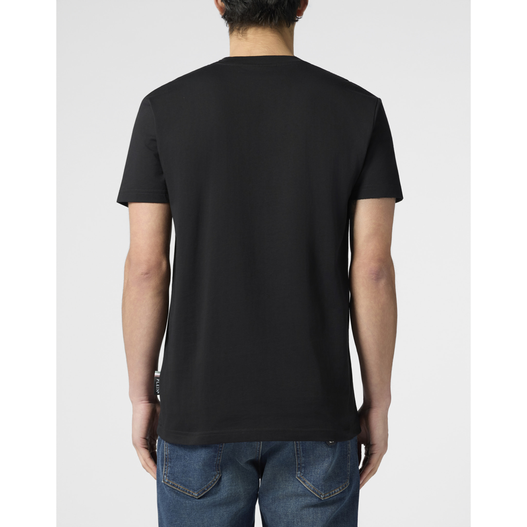 PHILIPP PLEIN Round Neck T-Shirt Teddy Tennis Patch