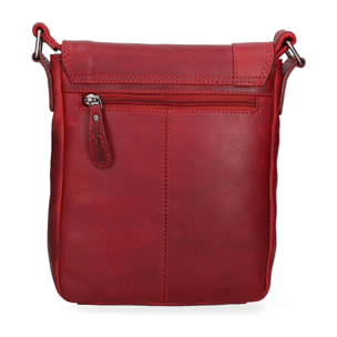 Borsa a tracolla da uomo In Vera pelle Made in Italy 20x24x5 cm