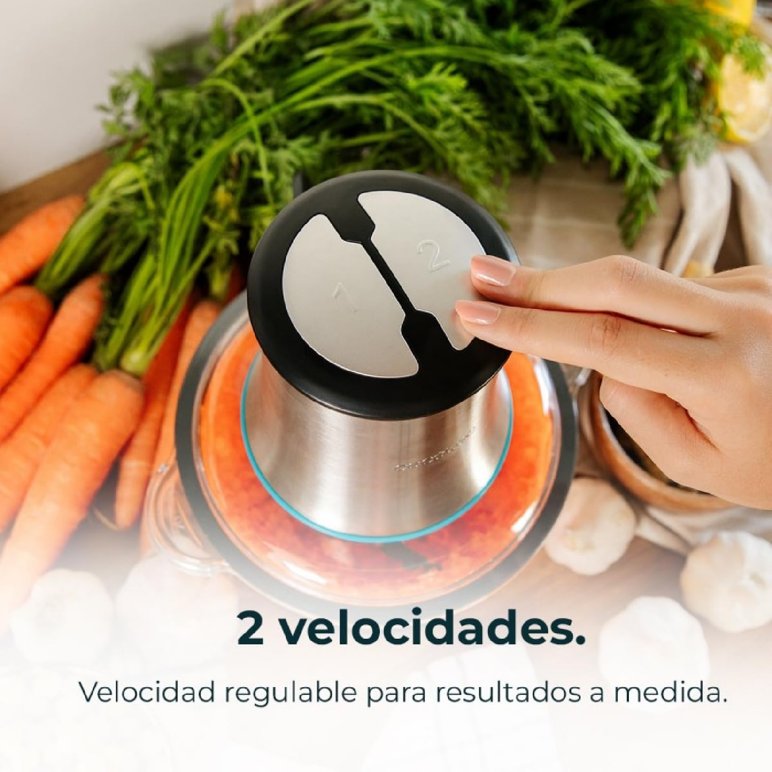 Cecotec Picadora Picadora ChopBeat 2000 Vindaloo Glass
