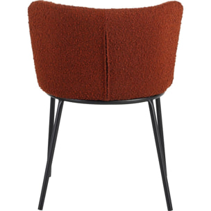 Lot de 2 chaises en tissu bouclé - TOMA