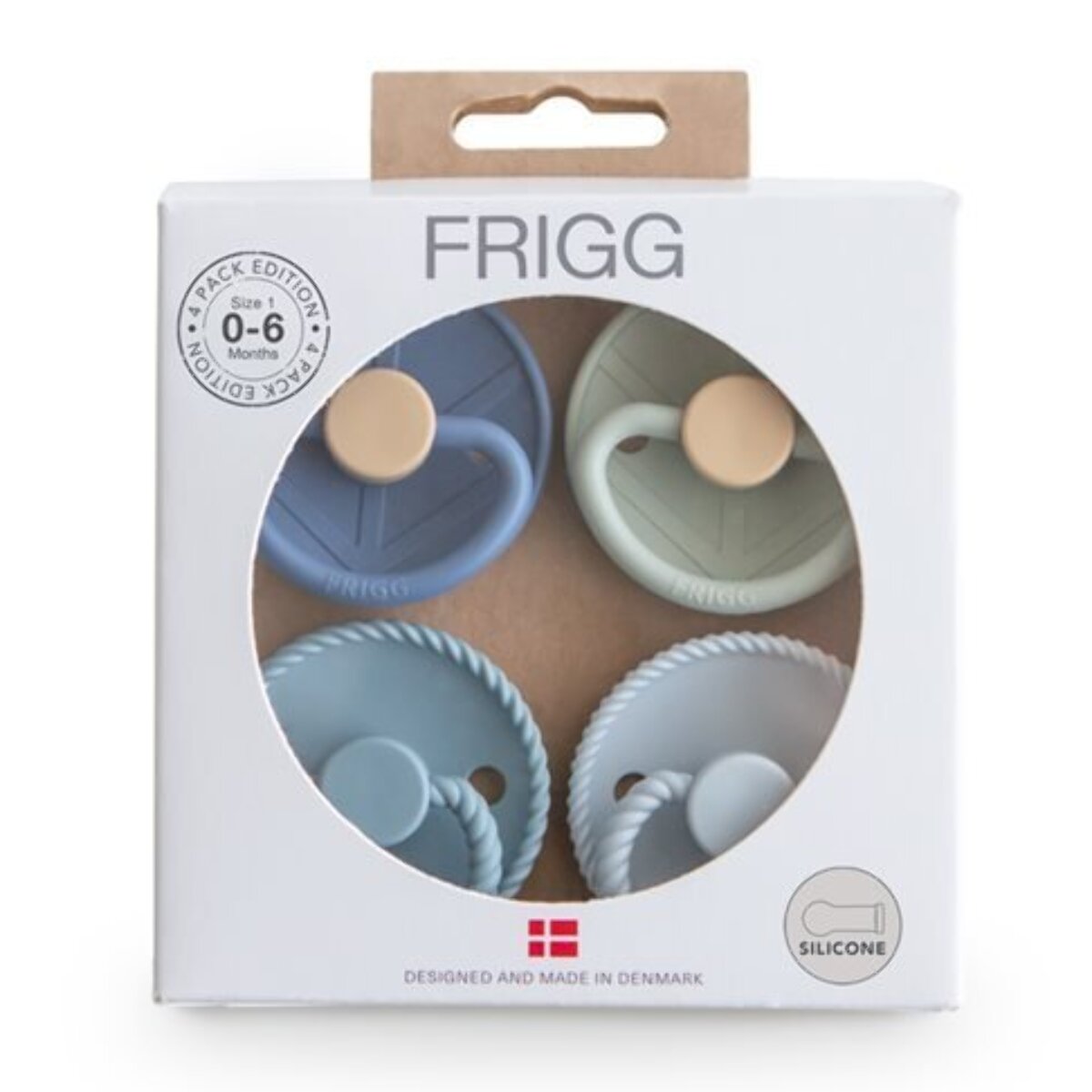 Frigg Pack 4 Chupetes Silicona Mixed