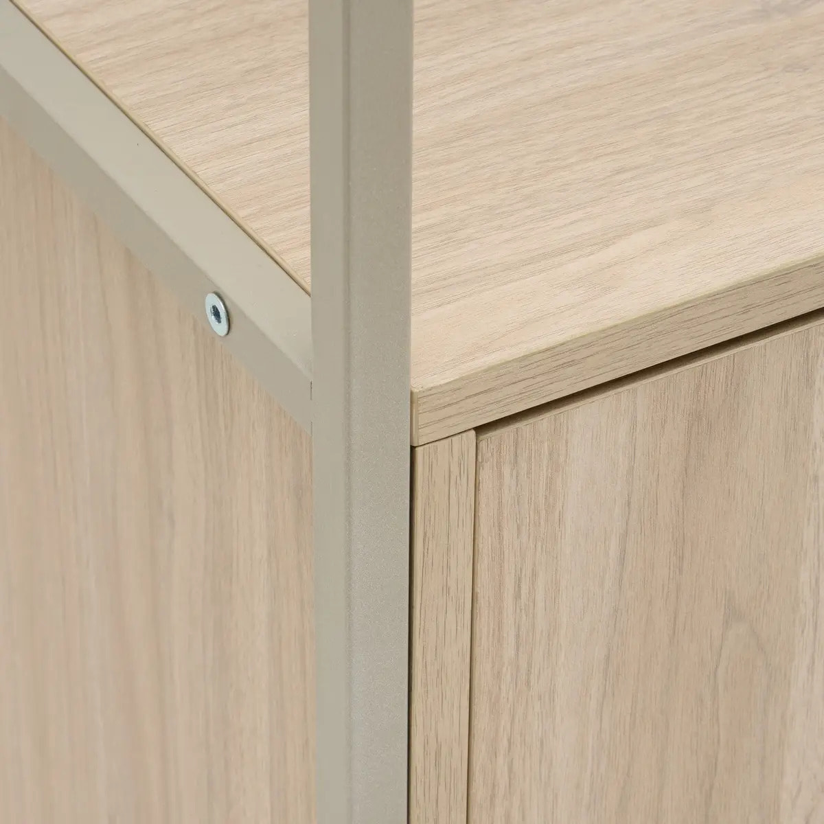 Étagère Duna rectangulaire 35x35cm 1 porte beige